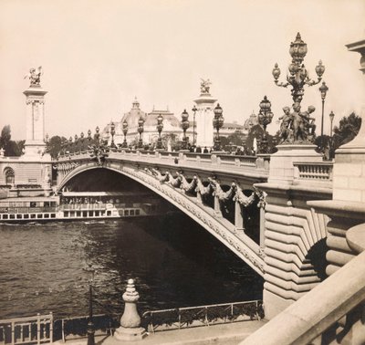 1900. évi egyetemes kiállítás – Universelle de 1900 kiállítás Párizsban: Alexandre III híd – magángyűjtemény alkotó: Anonymous Anonymous