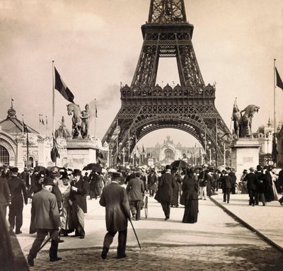 1900-as egyetemes kiállítás – Universelle de 1900 kiállítás Párizsban: kilátás a Champs de Mars-on – magángyűjtemény alkotó: Anonymous Anonymous
