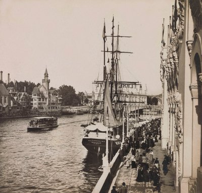 1900-as egyetemes kiállítás - 1900-as egyetemes kiállítás Párizsban: Régi Párizs - magángyűjtemény alkotó: Anonymous Anonymous