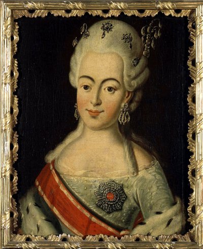 Vilmos Lujza Hessen-darmstadti (1755-1776) - Oroszország nagyhercegnője Natalia Alekseijevna néven - Natalia Aleksejevna orosz nagyhercegnő, Vilmos Lujza hessen-darmstadti hercegnő portréja, az Anonymous által alkotó: Anonymous Anonymous