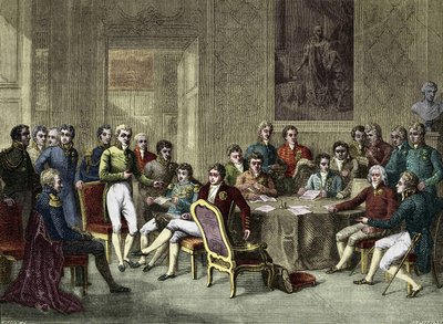 a bécsi kongresszus. A bécsi kongresszus 1815-ben. I. Sándor cár; H.R.Stewart, Castlereagh; I. Ferenc, Ausztria császára; III. Frigyes Vilmos porosz király; Karl August, Hardenbergh hercege; Wilhelm von Humboldt (William of Humboldt alkotó: Anonymous Anonymous