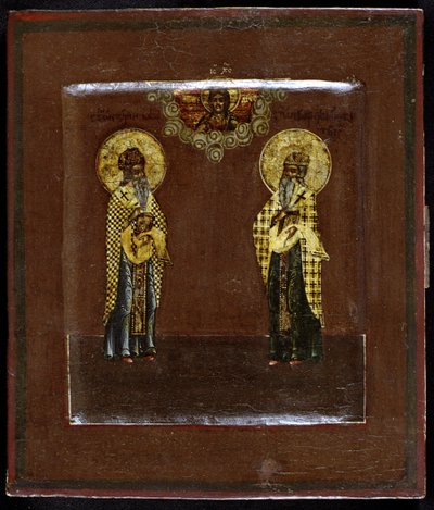 A kazanyi Guria és a tveri Varsonofius szentek, 17. század alkotó: Anonymous Russian icon painter
