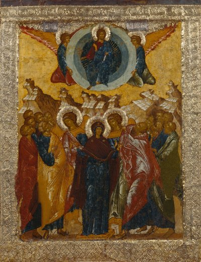 Krisztus mennybemenetele, 1497 alkotó: Anonymous Russian icon painter