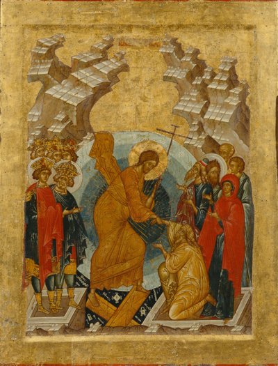 Az alászállás a pokolba alkotó: Anonymous Russian icon painter