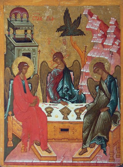 Szentháromság, 15. század alkotó: Anonymous Russian icon painter