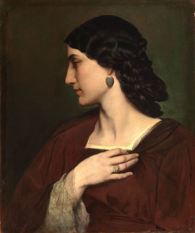 Nanna Risi portréja alkotó: Anselm Feuerbach