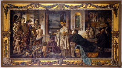 A lakoma (Platón nyomán), második változat alkotó: Anselm Feuerbach