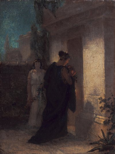 Gyászoló nő (Antigoné) alkotó: Anselm Feuerbach