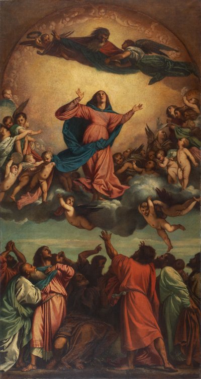 Mária mennybevétele alkotó: Anselm Feuerbach