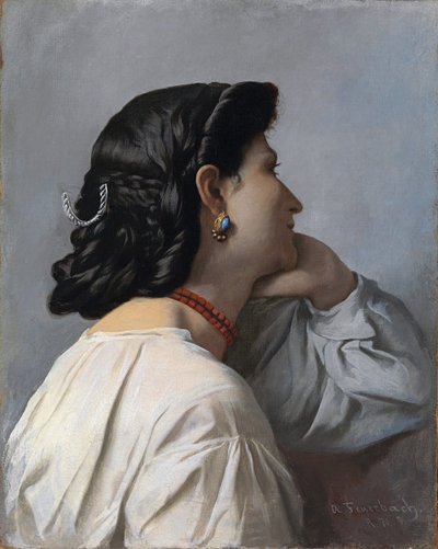 ""Iphigenie" nő feje alkotó: Anselm Feuerbach