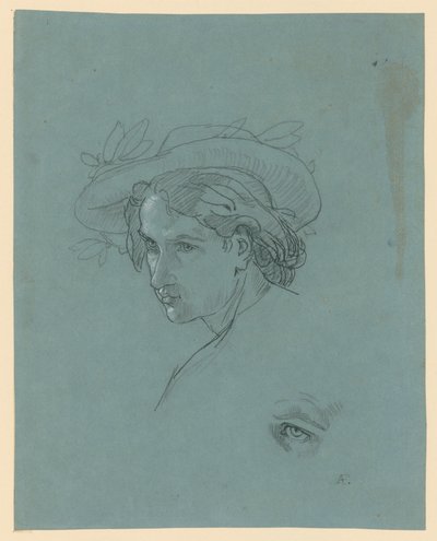 Kalapos ifjú feje alkotó: Anselm Feuerbach
