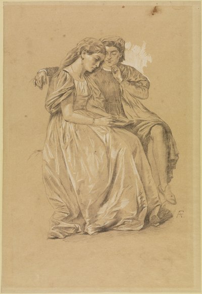 Paolo és Francesca (másolat) alkotó: Anselm Feuerbach