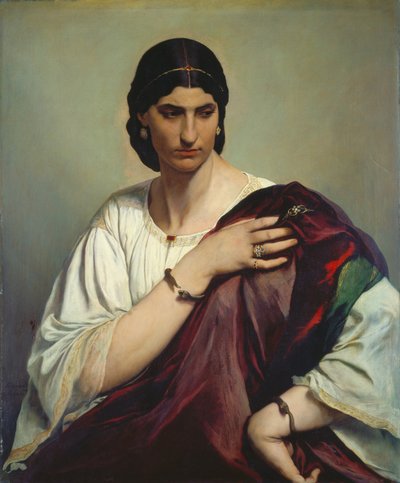 Egy római nő portréja alkotó: Anselm Feuerbach