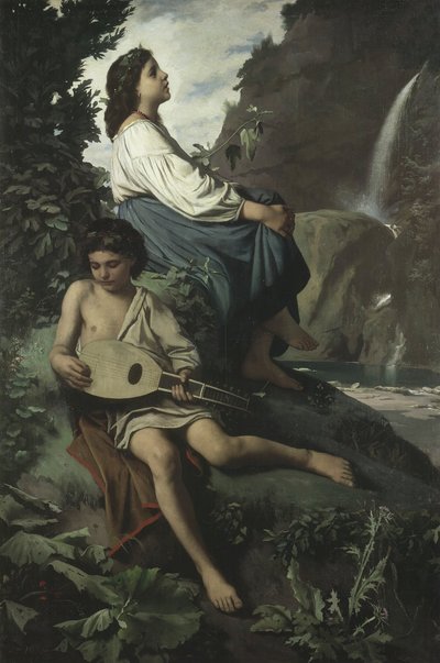 Emlékek Tivoliból alkotó: Anselm Feuerbach