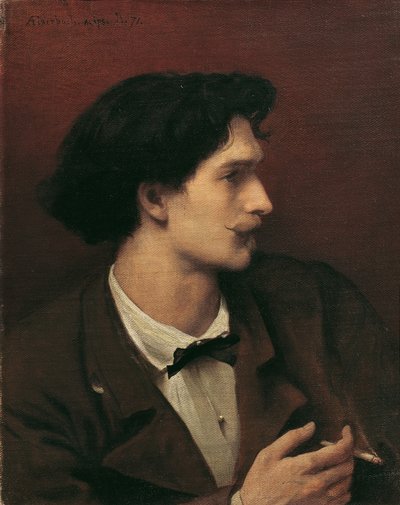 Önarckép cigarettával alkotó: Anselm Feuerbach