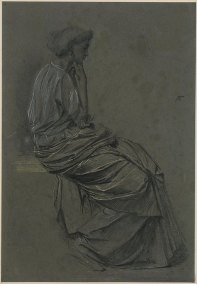 Ülő nő alkotó: Anselm Feuerbach
