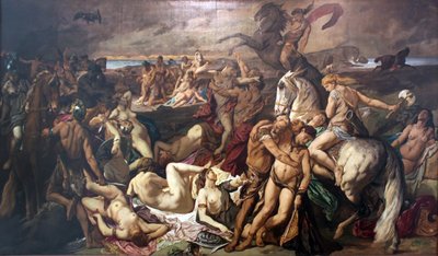 Az amazonok csatája (második változat) alkotó: Anselm Feuerbach