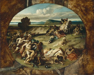 Az Amazonok csatája, 1857 alkotó: Anselm Feuerbach