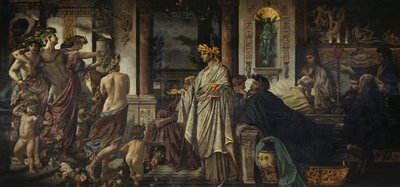 A szimpózium második változata, kb. 1871-1874 alkotó: Anselm Feuerbach