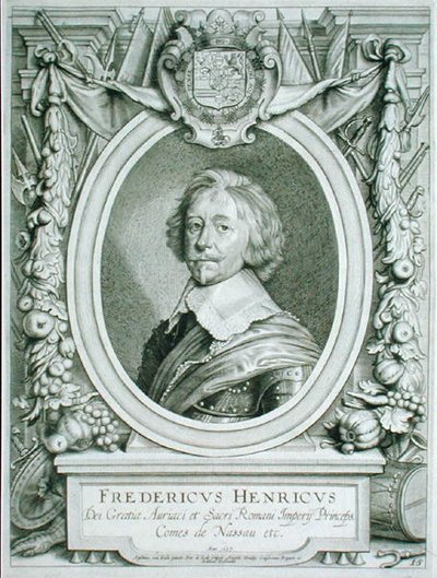 Frederick Henry (1584-1647) Nassau-Dillenburg grófja, a „Portraits des Hommes Illustres” című művéből, 1706-ban megjelent (metszet) alkotó: Anselmus van (after) Hulle