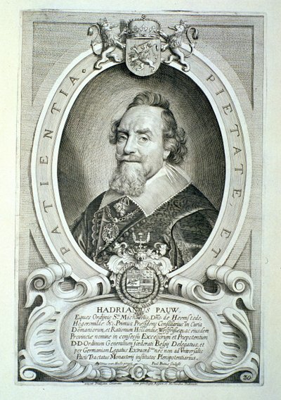Adriaen Pauw (1585-1653) Paulus Pontius (1603-68) által vésett „Kitűnő férfiak portréiból”, 1706-ban jelent meg alkotó: Anselmus van Hulle