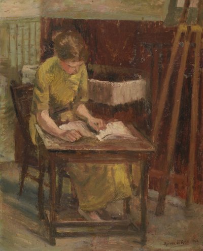Olvasó lány (I) alkotó: Anthea Durose