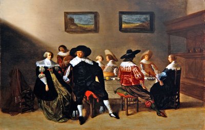 Ein Hochzeitsfrühstück von Anthonie  Palamedesz