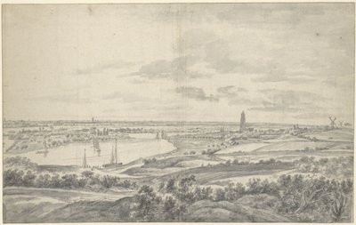 Rhenen kilátása alkotó: Anthonie Waterloo