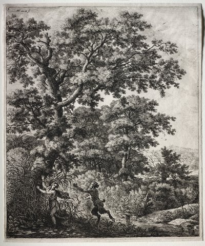 Pan és Syrinx. alkotó: Anthonie Waterloo