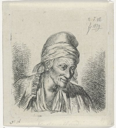 Öreg nő jobbra alkotó: Anthonie Willem Hendrik Nolthenius de Man