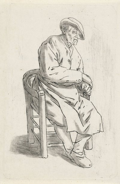 Ülő férfi egy karosszékben alkotó: Anthonie Willem Hendrik Nolthenius de Man