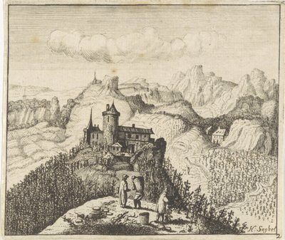 Hegyvidéki táj szőlőszedőkkel alkotó: Anthonie de Winter (attributed to)