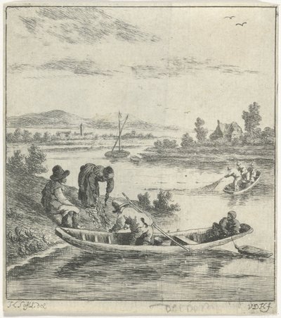 Halászok a folyón alkotó: Anthonij van der Haer