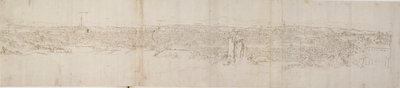 Panorámás kilátás Rómára a Monte Janiculusról, 1550-es évek alkotó: Anthonis van den Wyngaerde