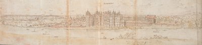 Richmond-palota a Temze túloldaláról, 1562 alkotó: Anthonis van den Wyngaerde