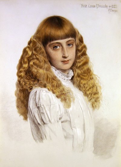Violet Louisa Ponsonby portréja alkotó: Anthony Frederick Augustus Sandys