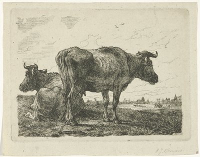 Két tehén alkotó: Anthony Jacobus Offermans