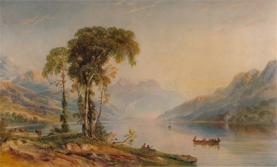 Ben helyszín a Loch Achrayból, 1840, 1935 alkotó: Anthony Vandyke Copley Fielding