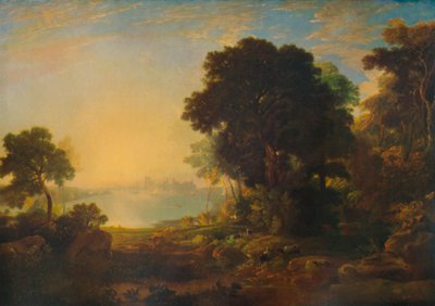 Carnarvon kastély, 1815-1819, 1935 alkotó: Anthony Vandyke Copley Fielding