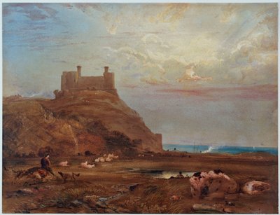Harlech kastély, 1820 alkotó: Anthony Vandyke Copley Fielding