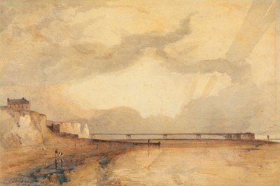 Marine Pier, Brighton - Naplemente alkotó: Anthony Vandyke Copley Fielding