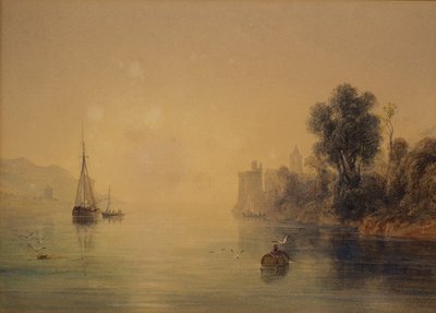 Folyói jelenet alkotó: Anthony Vandyke Copley Fielding