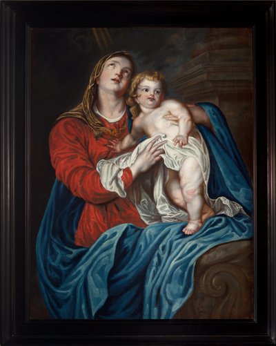 Névtelen. Szűz a gyermekkel. 18. század (?). alkotó: Anthony van (after) Dyck
