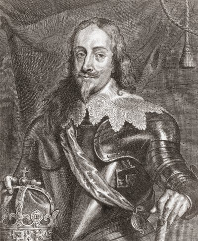 I. Károly király, Anglia, Skócia és Írország királya. alkotó: Anthony van (after) Dyck