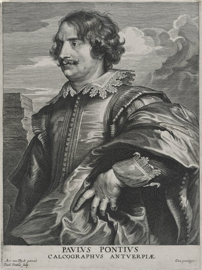 Paulus Pontius (metszet fektetett papírra) alkotó: Anthony van (after) Dyck