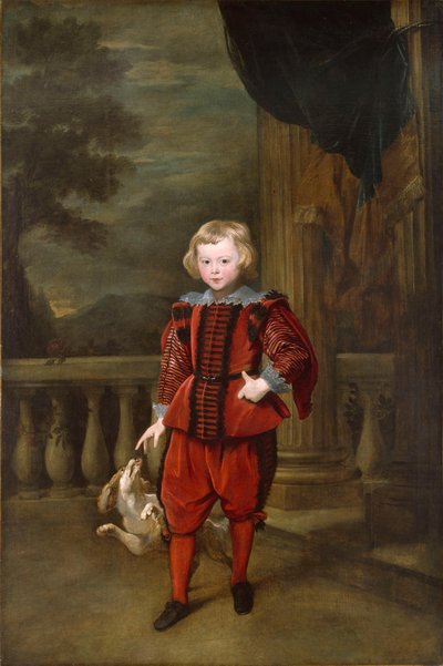 Egy fiú, aki a teraszon áll alkotó: Anthony van Dyck
