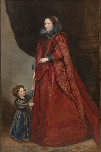 Egy genovai hölgy gyermekével, c. 1623-1625. alkotó: Anthony van Dyck