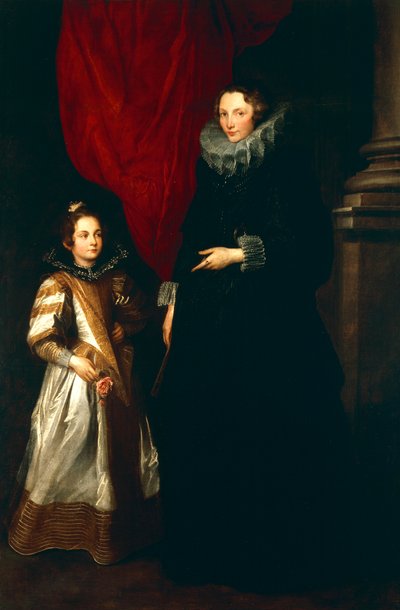 Geronima Brignole Eladó a lányával alkotó: Anthony van Dyck