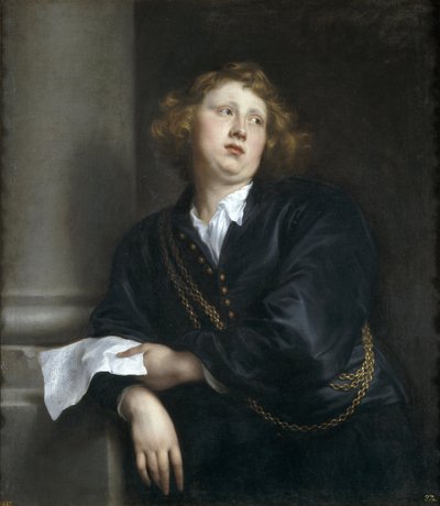 Henricus Liberti vagy Hendrik van Groeninghen - Henricus Liberti (1610-1669) zeneszerző és orgonaművész portréja - Sir Anthonis (Anton ou Antoon) van Dyck (1599-1641) peinture - 1627-1632 - Olaj, vászon - 107x9 cm-107x del Prado, Madrid alkotó: Anthony van Dyck