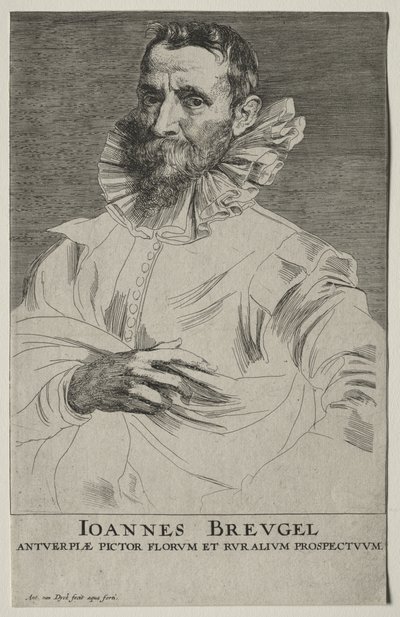 Jan Brueghel portréja alkotó: Anthony van Dyck
